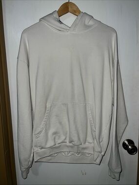 Cream Pullover Hoodie Sweatshirt